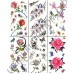 Временные татуировки в ассортименте Waterproof body tattoo stickers